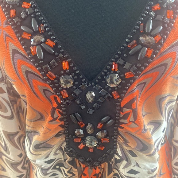 Versatile beaded tunic US12/Uk16 - Picture 3 of 5